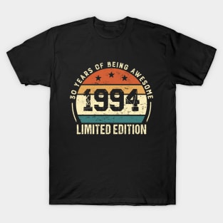Vintage 1994 Retro 30th Birthday Gift Idea T-Shirt